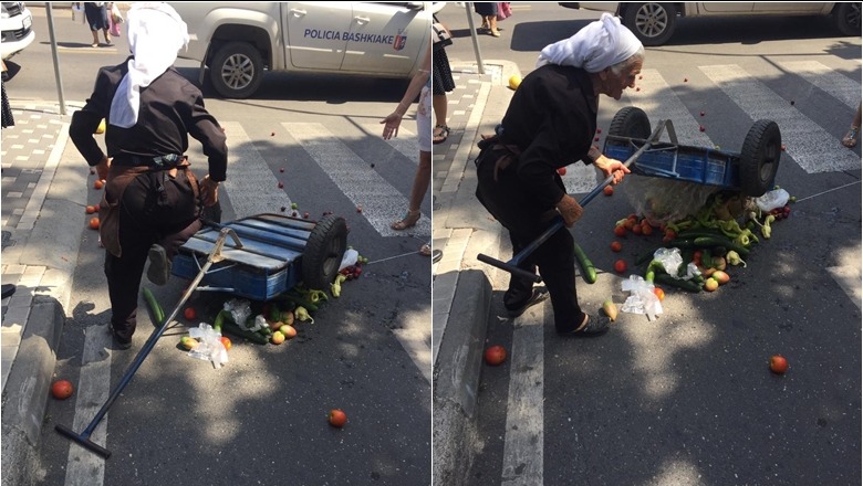 Akuzohen se prishën mallin një nëne që shiste në rrugë, Policia Bashkiake: Nuk e kemi dhunuar, e hodhi vetë karrocën pasi refuzoi të largohej! Del videoja e plotë Akuzohen se prishën mallin një nëne që shiste në rrugë, Policia Bashkiake: Nuk e kemi dhunuar, e hodhi vetë karrocën pasi refuzoi të largohej! Del videoja e plotë