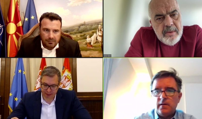 ‘Ky është Ballkani i ri, Europian’! Zaev takim virtual me Ramën dhe Vuçiç, jep mesazhin e FUQISHËM ‘Ky është Ballkani i ri, Europian’! Zaev takim virtual me Ramën dhe Vuçiç, jep mesazhin e FUQISHËM