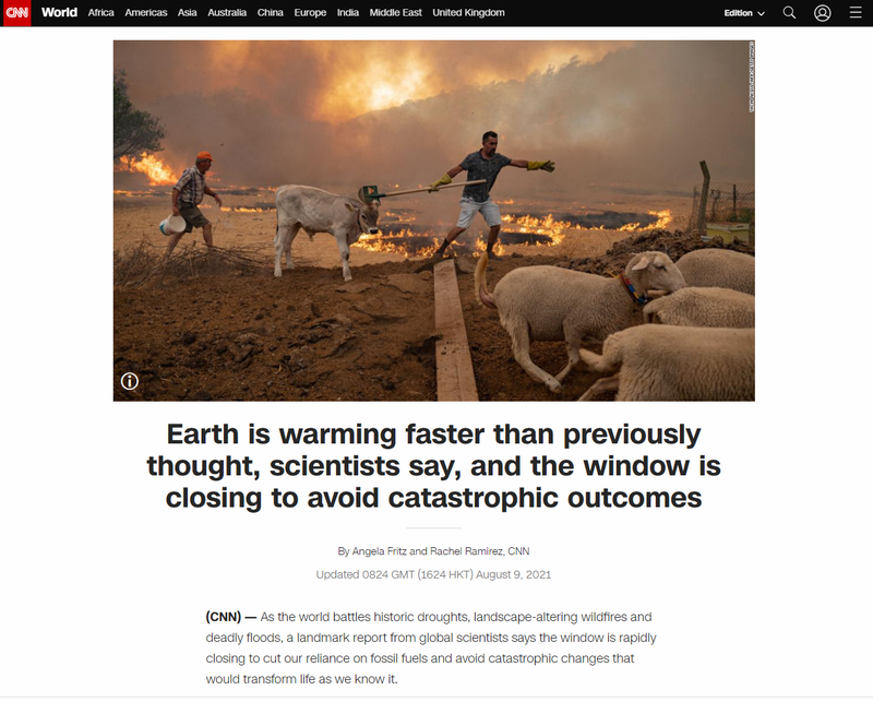 CNN nxjerr lajmin e frikshëm: Dritarja për të mënjanuar katastrofën në Tokë po mbyllet! Ja çfarë na pret në vijim CNN nxjerr lajmin e frikshëm: Dritarja për të mënjanuar katastrofën në Tokë po mbyllet! Ja çfarë na pret në vijim