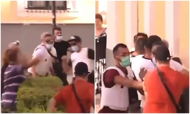 VIDEO/ Momenti kur shqiptari sulmohet nga familjarët e viktimës: “Qen m***, të q***a ropt” VIDEO/ Momenti kur shqiptari sulmohet nga familjarët e viktimës: “Qen m***, të q***a ropt”