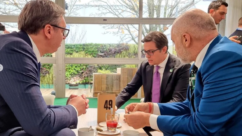 “Ballkani i Hapur”, Rama në Beograd: Nuk do të presim sa t’u mbushet mendja të tjerëve, jam këtu për interesat e Shqipërisë “Ballkani i Hapur”, Rama në Beograd: Nuk do të presim sa t’u mbushet mendja të tjerëve, jam këtu për interesat e Shqipërisë