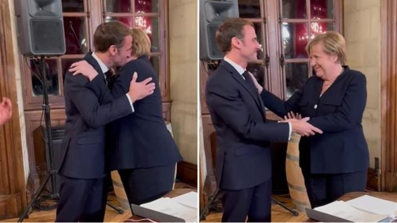 “Faleminderit që më mësove aq shumë”! Merkel emocionohet me Macron gjatë vizitës së fundit si kancelare dhe i jep përqafimin e lamtumirës (Video) “Faleminderit që më mësove aq shumë”! Merkel emocionohet me Macron gjatë vizitës së fundit si kancelare dhe i jep përqafimin e lamtumirës (Video)
