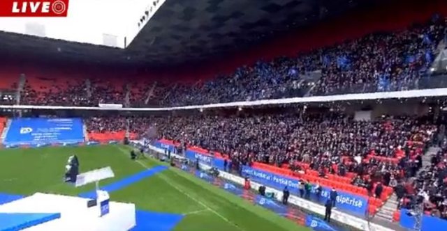 Edi Rama i mbush stadiumin Sali Berishës Edi Rama i mbush stadiumin Sali Berishës