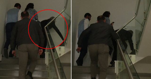 Shenjat e plakjes! Berishën nuk e mbajnë këmbët, rrëzohet teksa po ngjiste shkallët në selinë e PD Shenjat e plakjes! Berishën nuk e mbajnë këmbët, rrëzohet teksa po ngjiste shkallët në selinë e PD