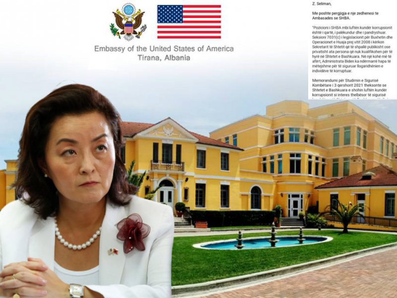 Ambasada e SHBA reagon: Sali Berisha “non grata” dhe rrezik për sigurinë e SHBA, nuk do kemi marrëdhënie me personat që kanë kryer korrupsion madhor Ambasada e SHBA reagon: Sali Berisha “non grata” dhe rrezik për sigurinë e SHBA, nuk do kemi marrëdhënie me personat që kanë kryer korrupsion madhor