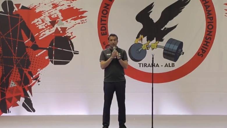 Nis në Tiranë kampionati europian i peshëngritjes, Veliaj: Tifozllëk për kuqezinjtë, por i lumtur për Ukrainën Nis në Tiranë kampionati europian i peshëngritjes, Veliaj: Tifozllëk për kuqezinjtë, por i lumtur për Ukrainën