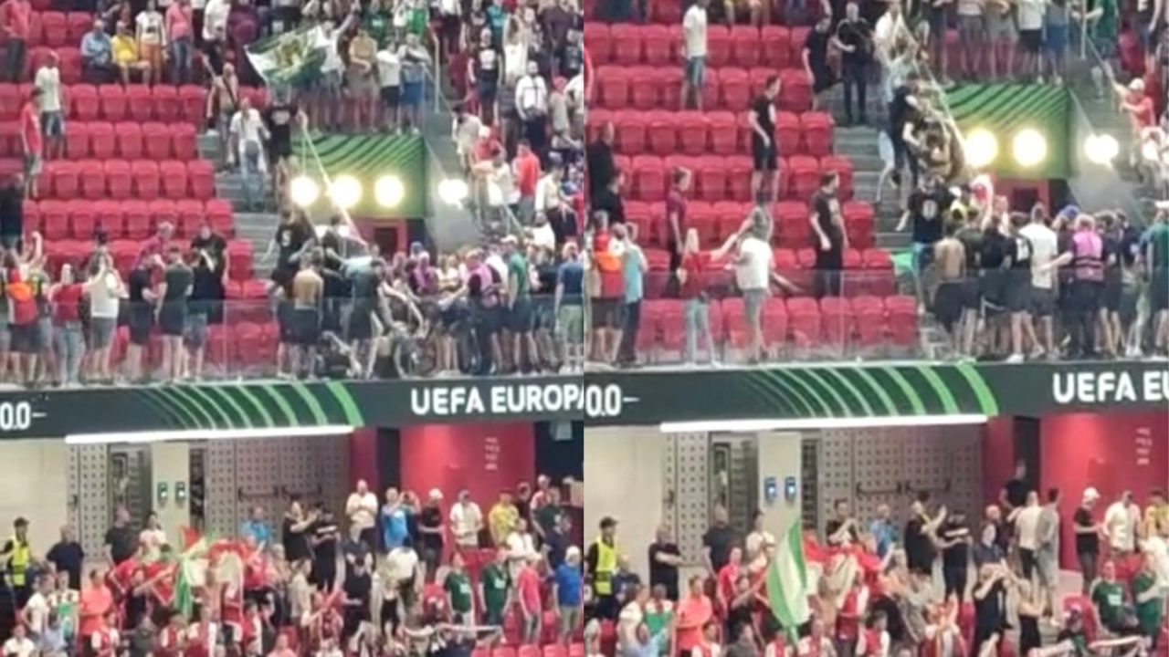 VIDEO/ Sherr masiv brenda stadiumit, biletat e blera në treg të zi sjellin kaos, përplasen tifozët VIDEO/ Sherr masiv brenda stadiumit, biletat e blera në treg të zi sjellin kaos, përplasen tifozët