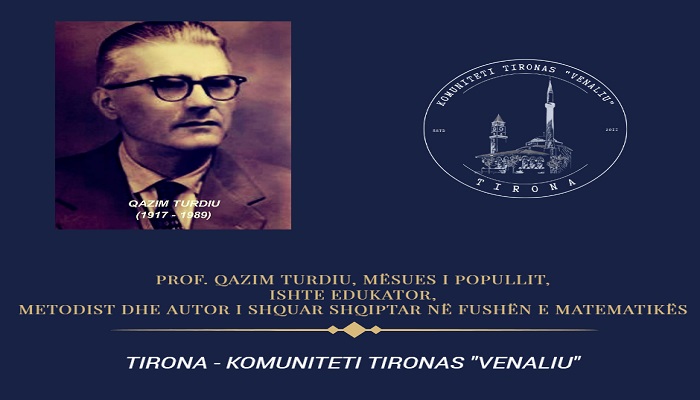 Kujtojmë me nderim Prof. Qazim Turdiu, ai lindi më datë 7 qershor 1917 Kujtojmë me nderim Prof. Qazim Turdiu, ai lindi më datë 7 qershor 1917