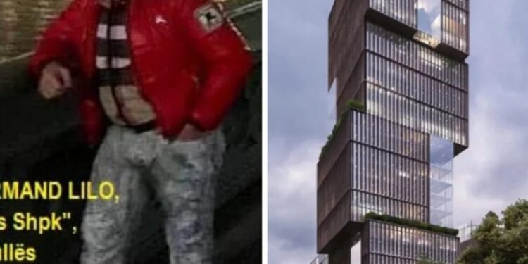 Shton 8 kate pa leje mbi kullën në qendër të Tiranës: Trafikanti Armand Lilo, kunat i Fatmir Xhafajt Shton 8 kate pa leje mbi kullën në qendër të Tiranës: Trafikanti Armand Lilo, kunat i Fatmir Xhafajt