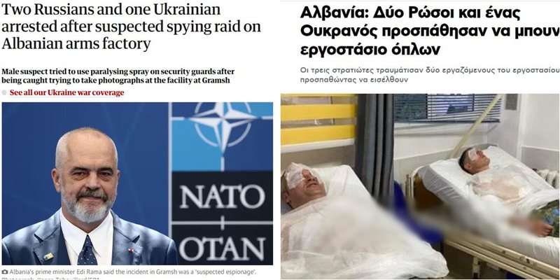 “Kryeministri Rama dyshon se…”/ Incidenti në Gramsh merr vëmendjen e mediave të huaja: Dy rusë dhe një ukrainas përpiqen të futen në uzinën ku prodhohej AK-47
