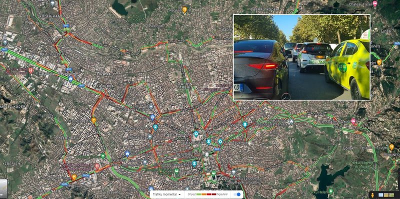Shkakton kaos në Tiranë nisja e vitit të ri shkollor, këto janë rrugët me trafik të rënduar Shkakton kaos në Tiranë nisja e vitit të ri shkollor, këto janë rrugët me trafik të rënduar