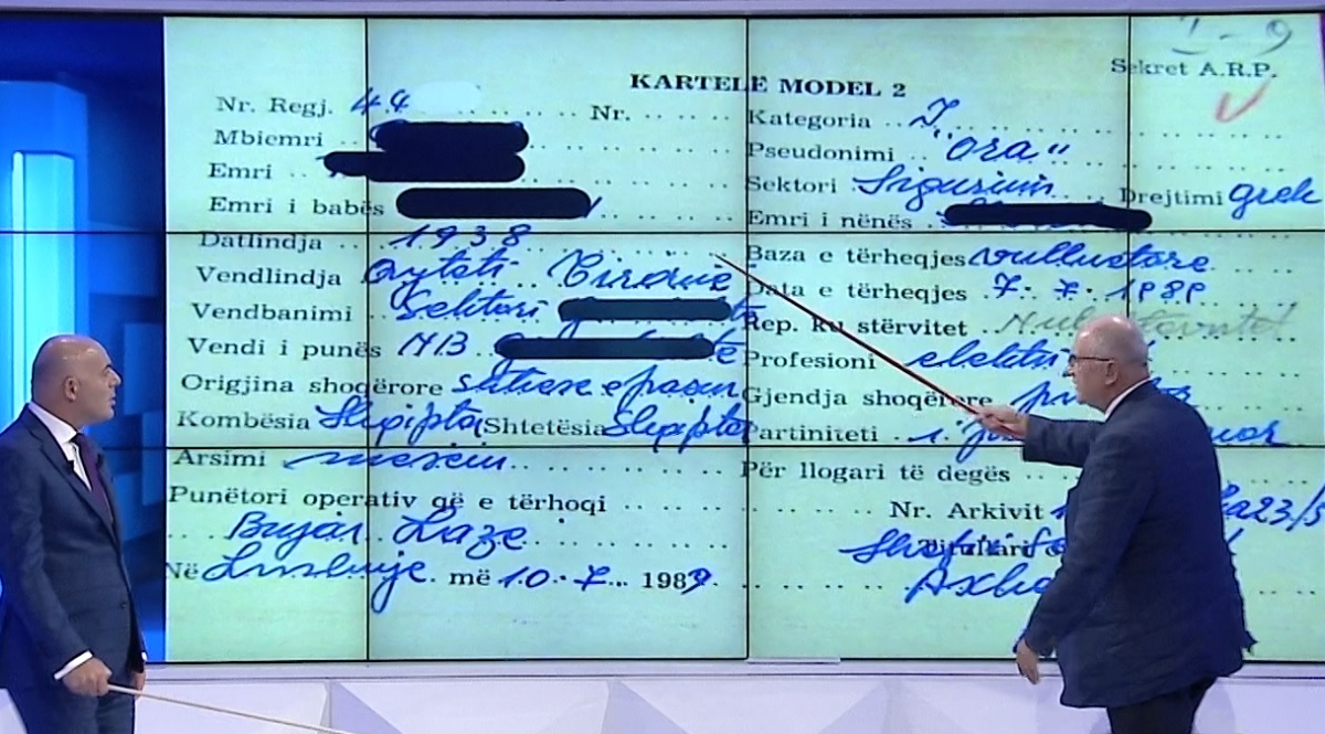 “Operativi” Vasali me Fev-ziun përpjekje qesharake për të mbrojtur spiunin! Publikojnë skedën e. AGBV-së si skeda një bashkëpunëtori të ish-Sigurimit të Shtetit “Operativi” Vasali me Fev-ziun përpjekje qesharake për të mbrojtur spiunin! Publikojnë skedën e. AGBV-së si skeda një bashkëpunëtori të ish-Sigurimit të Shtetit