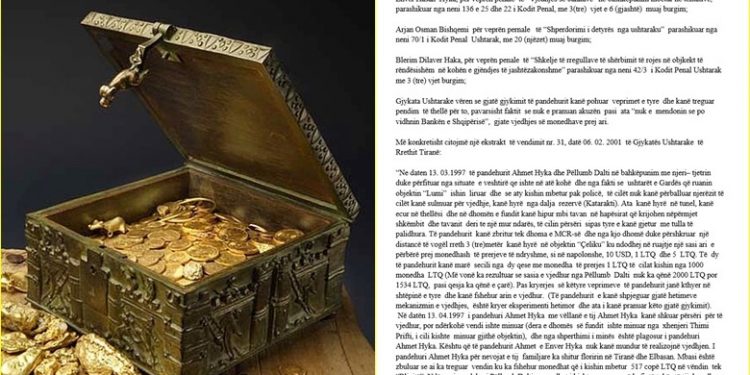 Vendimi i SPAK: Si u vodh flori në tunelet e Kërrabës duke u shitur në Tiranë dhe Elbasan “për një copë bukë”?! 1534 monedha i groposi Pëllumb Dalti në tokën e tij Vendimi i SPAK: Si u vodh flori në tunelet e Kërrabës duke u shitur në Tiranë dhe Elbasan “për një copë bukë”?! 1534 monedha i groposi Pëllumb Dalti në tokën e tij