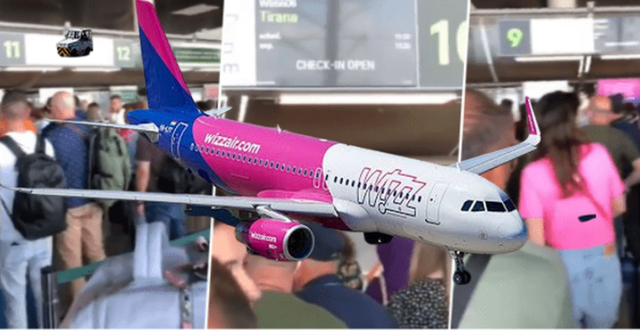Skandalet e “Wizz Air” vazhdojnë, i çahet goma dhe lë pasagjerët me orë të tëra në pritje Skandalet e “Wizz Air” vazhdojnë, i çahet goma dhe lë pasagjerët me orë të tëra në pritje