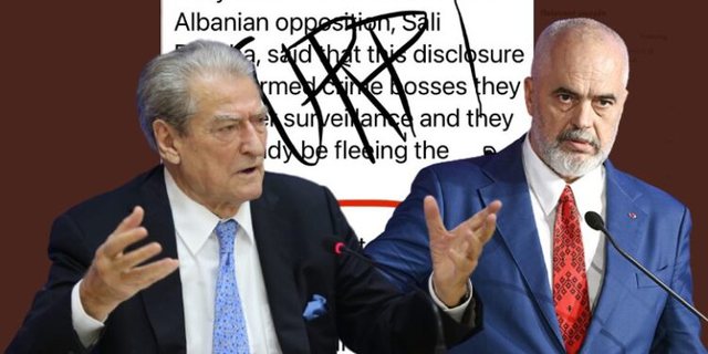 “Shqipëria, vendi më i rrezikshëm në Ballkan dhe Evropë”! Deklarata skandaloze e Berishës për “Daily Mail”, Rama: Turp! Pjellë e sojit të lig “Shqipëria, vendi më i rrezikshëm në Ballkan dhe Evropë”! Deklarata skandaloze e Berishës për “Daily Mail”, Rama: Turp! Pjellë e sojit të lig