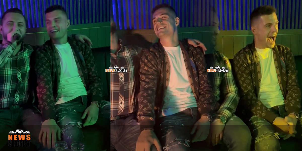 VIDEO/ Granit Xhaka shfaqet në lokalin e shqiptarëve në Angli: Shpërthen në ovacione kur këndohet për Adem JASHARIN