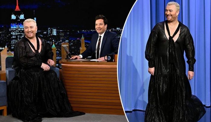Sam Smith shokon publikun: Shkon me fustan në emisionin e Jimmy Fallon Sam Smith shokon publikun: Shkon me fustan në emisionin e Jimmy Fallon