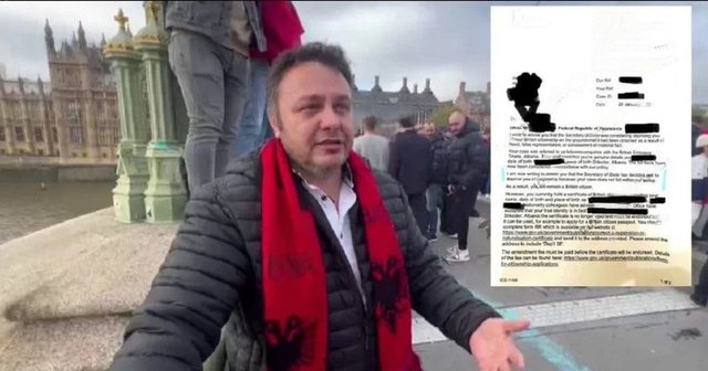 ‘Hakmarrje’ britanike? Nën hetim për protestën në Londër, shqiptarit iu hetua marrja e shtetësisë angleze ‘Hakmarrje’ britanike? Nën hetim për protestën në Londër, shqiptarit iu hetua marrja e shtetësisë angleze