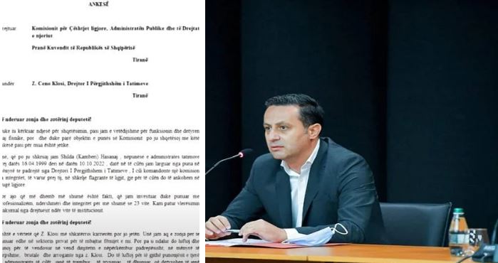 Akuzë e re për kreun e Tatimeve, ish-drejtoresha e shkarkuar: Ceno Klosi iu bën presion vartësve për të kryer veprime të kundraligjshme