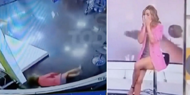 VIDEO/ Moderatorja humb ndjenjat gjatë transmetimit direkt, çfarë ndodhi VIDEO/ Moderatorja humb ndjenjat gjatë transmetimit direkt, çfarë ndodhi