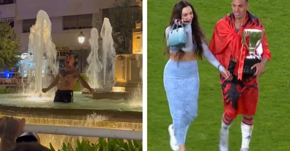 VIDEO/ Festa e madhe e Granadas, tifozët e detyruan Uzunin të hidhet në shatërvan VIDEO/ Festa e madhe e Granadas, tifozët e detyruan Uzunin të hidhet në shatërvan