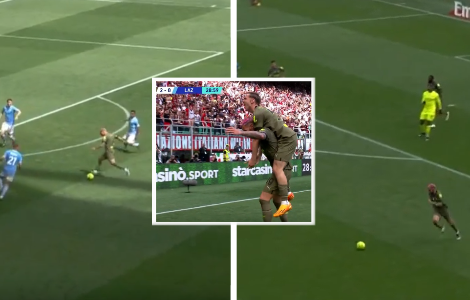 Kjo është çmenduri | Theo Hernandez e merr topin nga porta dhe shënon gol fenomenal ndaj Lazios Kjo është çmenduri | Theo Hernandez e merr topin nga porta dhe shënon gol fenomenal ndaj Lazios