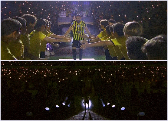 VIDEO/ Benzema “Show”, prezantim spektakolar para 60 mijë tifozëve, nuk mungon as “Topi i Artë”