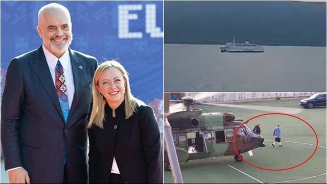 Vizita e Melonit në Vlorë politike? La Repubblica: Rastësi e dyshimtë që përkoi me atë të Tony Blair, a shkoi me traget apo varkë private? Vizita e Melonit në Vlorë politike? La Repubblica: Rastësi e dyshimtë që përkoi me atë të Tony Blair, a shkoi me traget apo varkë private?