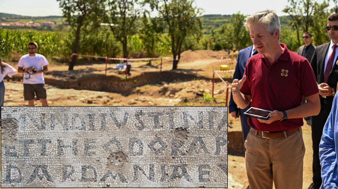 Dedikimi nga Perandori Justinian në Ulpianë, nga arkeologët konsiderohet zbulimi i dekadës Dedikimi nga Perandori Justinian në Ulpianë, nga arkeologët konsiderohet zbulimi i dekadës