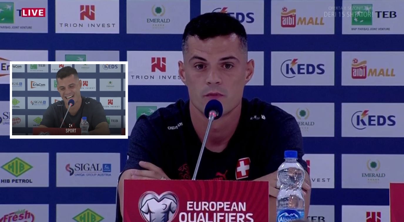 A po e zgjat dorën për një barazim?! Gazetari e mori përgjigjien pas ndeshjes nga Granit Xhaka (Vdeo)i A po e zgjat dorën për një barazim?! Gazetari e mori përgjigjien pas ndeshjes nga Granit Xhaka (Vdeo)i