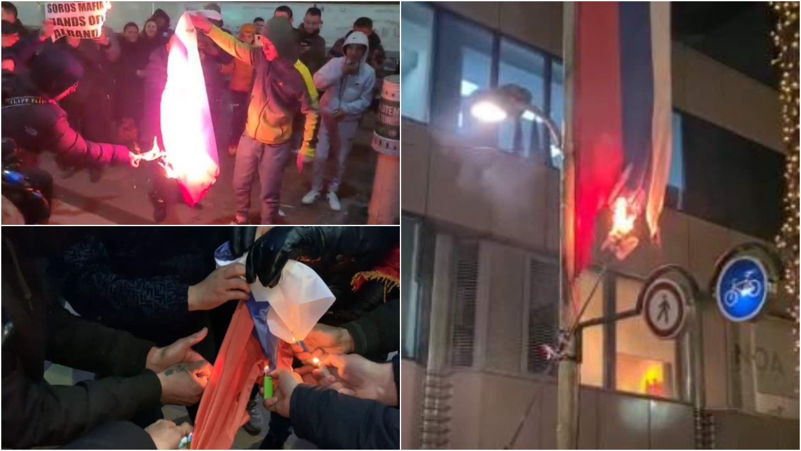 Veprime të pashpjegueshme: Djegia e flamurit serb në Tiranë, reagon Serbia zyrtare! Veprime të pashpjegueshme: Djegia e flamurit serb në Tiranë, reagon Serbia zyrtare!