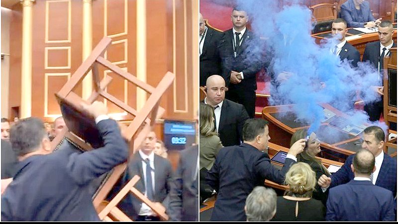 Fillojnë masat ndaj dhunuesve të Kuvendit: Mulit i japin “leje”… jashtë Parlamentit për 2 muaj të ruaj Saliun! Goditi me karrige gardistin në krye të detyrës Fillojnë masat ndaj dhunuesve të Kuvendit: Mulit i japin “leje”… jashtë Parlamentit për 2 muaj të ruaj Saliun! Goditi me karrige gardistin në krye të detyrës