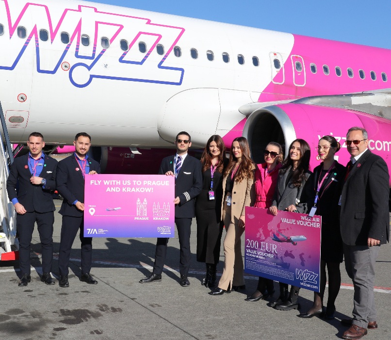Wizz Air shton dy linja të reja, fluturim direkt nga Rinasi drejt Pragës dhe Krakovës Wizz Air shton dy linja të reja, fluturim direkt nga Rinasi drejt Pragës dhe Krakovës