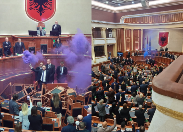 Nesër rinis “lufta” në parlament, opozita ka paralajmëruar vijimin e betejës me tymuese e flakadanë Nesër rinis “lufta” në parlament, opozita ka paralajmëruar vijimin e betejës me tymuese e flakadanë
