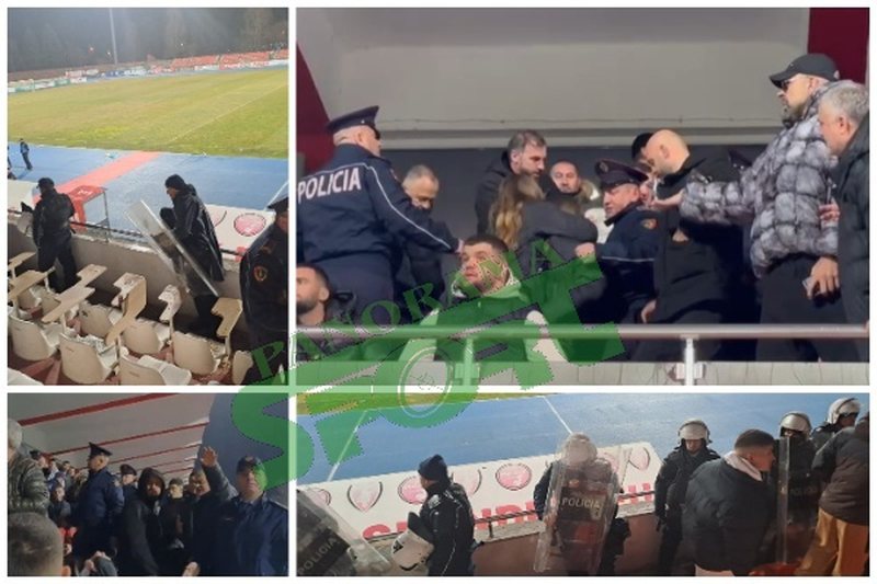 VIDEO/ Olsi Rama në këmbë! Huliganët korçar sulmojnë drejtuesit e Partizanit në tribunën VIP: Takaj shkon t’i qetësojë VIDEO/ Olsi Rama në këmbë! Huliganët korçar sulmojnë drejtuesit e Partizanit në tribunën VIP: Takaj shkon t’i qetësojë