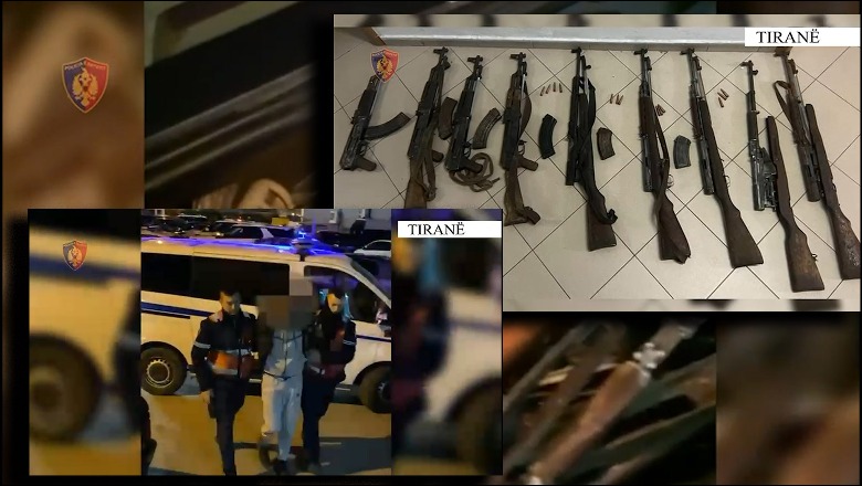 Trafik armësh nga Shkodra në Tiranë: Në pranga efektivja e Burgjeve dhe 4 të tjerë