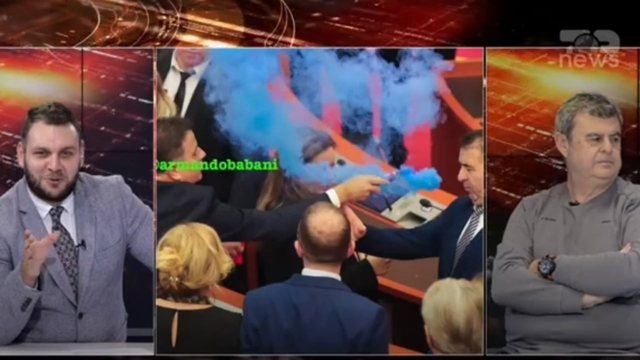 Fotolajm/ Ja si Flamur Noka i rrezikon jetën gardistit! Fotografi Babani: Veprim shumë i rrezikshëm