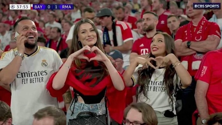 ‘Vodhi’ vëmendjen në Bayern – Real Madrid, kush është bukuroshja shqiptare me flamurin kuqezi ‘Vodhi’ vëmendjen në Bayern – Real Madrid, kush është bukuroshja shqiptare me flamurin kuqezi