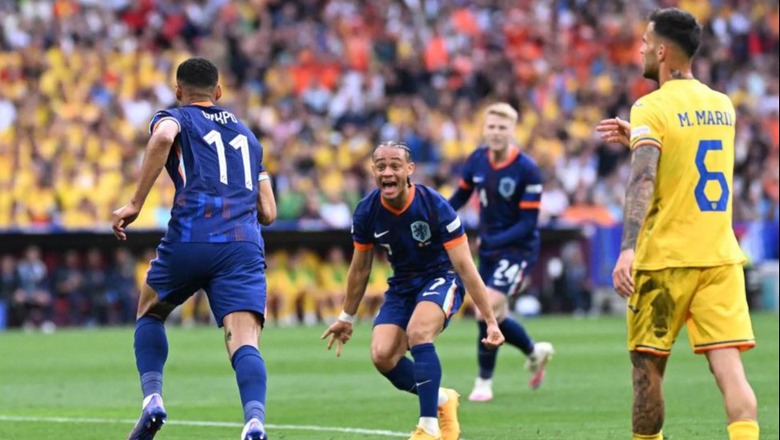 Holanda spektakolare mund 0-3 Rumaninë, ‘Tulipanët’ rikthehen në çerekfinalet e Evropianit pas 16 vitesh Holanda spektakolare mund 0-3 Rumaninë, ‘Tulipanët’ rikthehen në çerekfinalet e Evropianit pas 16 vitesh
