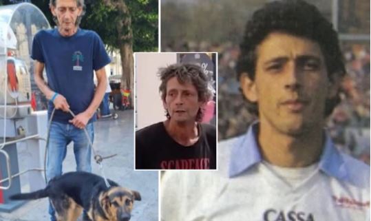 Jetonte rrugëve me qenin e tij, ish-futbollisti i Lazios në gjendje të rëndë shëndetësore Jetonte rrugëve me qenin e tij, ish-futbollisti i Lazios në gjendje të rëndë shëndetësore