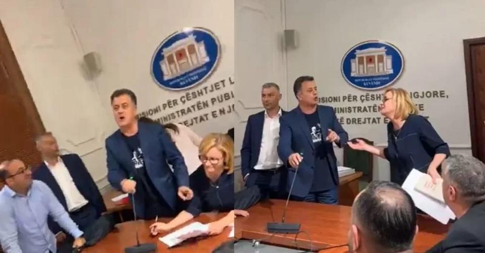 Muli degradon mendrisht dhunon dhe i shkul mikrofonin Bushkës ne Komision: Ik qërohu! Ndërpritet mbledhja Muli degradon mendrisht dhunon dhe i shkul mikrofonin Bushkës ne Komision: Ik qërohu! Ndërpritet mbledhja