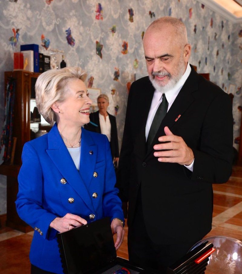 “Shqipëria po bën hapa të mëdhenj drejt BE-së”, Von der Leyen pas takimit me Ramën: Ke treguar durim dhe po shpërblehesh