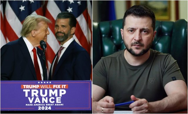 Djali i Donald Trump tallet me presidentin Zelensky Djali i Donald Trump tallet me presidentin Zelensky