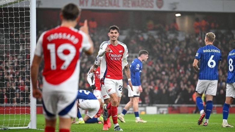 Sport VIDEO/ 11 ndeshje pa humbje, Arsenali mposht 1-0 Ipswich Sport VIDEO/ 11 ndeshje pa humbje, Arsenali mposht 1-0 Ipswich