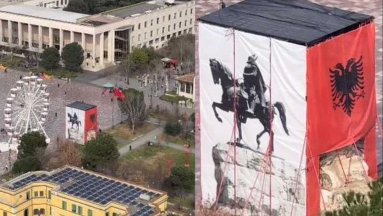Mbulimi i monumentit të Skënderbeut, Rama: Po merren format, një kopje e tij do jetë në Paris! Kua-kua-kuatë mallkime për tradhti kombëtare Mbulimi i monumentit të Skënderbeut, Rama: Po merren format, një kopje e tij do jetë në Paris! Kua-kua-kuatë mallkime për tradhti kombëtare
