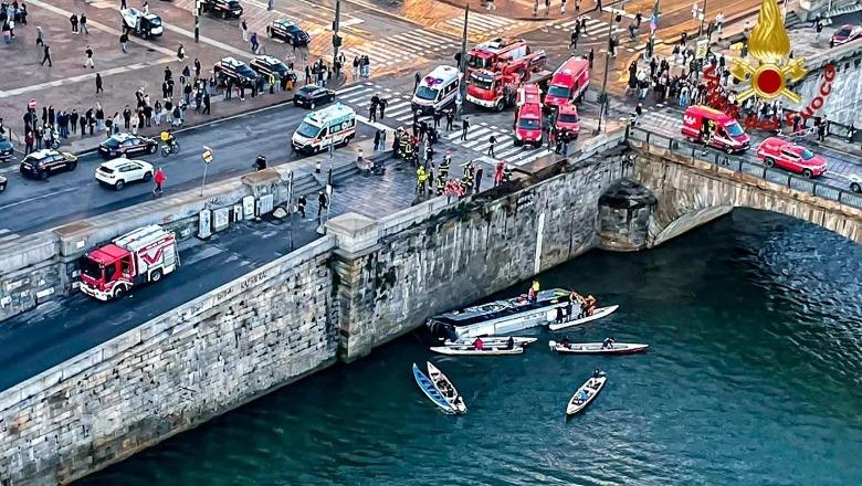 VIDEO/ Autobusi turistik bie në lumin Po në Torino, humb jetën shoferi, dyshohet se humbi kontrollin mbi drejtimin e mjetit pasi mund të ketë pësuar infarkt VIDEO/ Autobusi turistik bie në lumin Po në Torino, humb jetën shoferi, dyshohet se humbi kontrollin mbi drejtimin e mjetit pasi mund të ketë pësuar infarkt