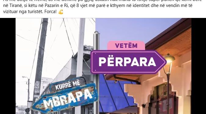 Kryebashkiaku Veliaj tregon se si u transformua ‘Pazari i Ri’ në Tiranë: As me dosje të rreme dhe as me dënime pa gjyq! Askush s’mund ta fshijë super punën që kemi bërë (VIDEO) Kryebashkiaku Veliaj tregon se si u transformua ‘Pazari i Ri’ në Tiranë: As me dosje të rreme dhe as me dënime pa gjyq! Askush s’mund ta fshijë super punën që kemi bërë (VIDEO)