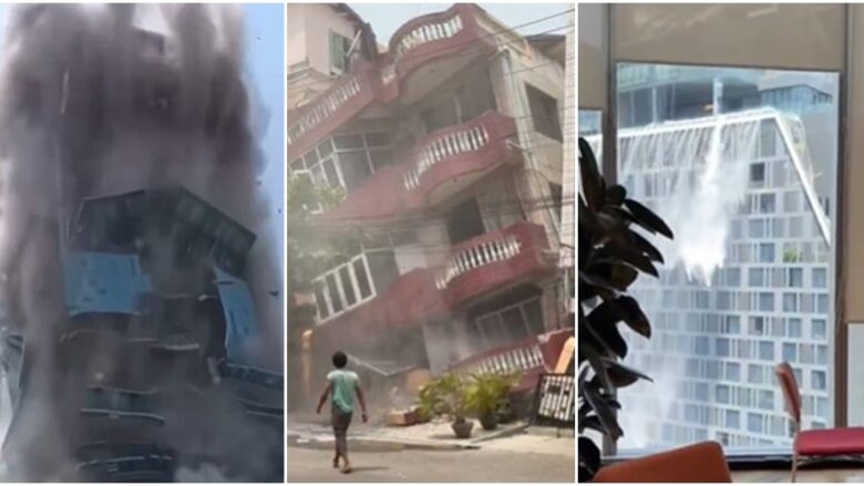 Tërmet i fuqishëm 7.7 i shkallës Rihter në Mianmar! Momenti kur shemben ndërtesat (Video)