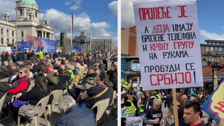Kundërshtarët dhe mbështetësit e Vuçiçit protestojnë në qytetet serbe mes tensioneve në rritje
