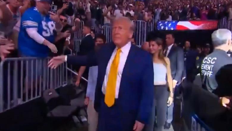 VIDEO/ Trump pritet me ovacione në Miami, bie në sy injorimi ndaj gruas së Kennedy Jr